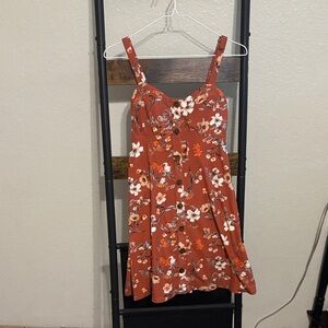 Floral Orange Sundress